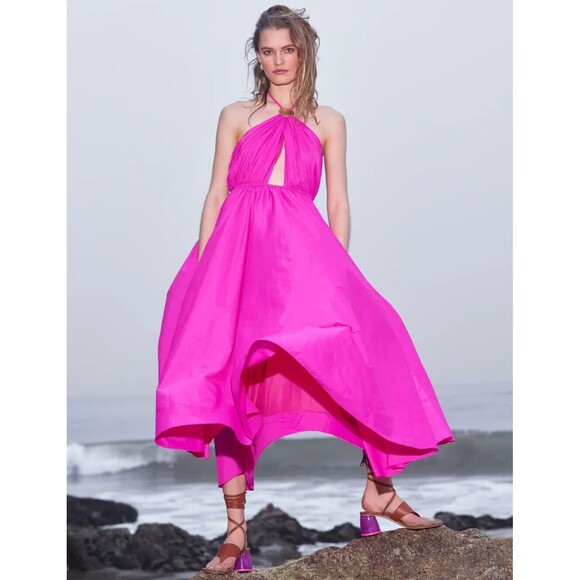 STAUD Dresses & Skirts - NWT. $495 Staud Dress in Recycled Nylon SZ 6 pink